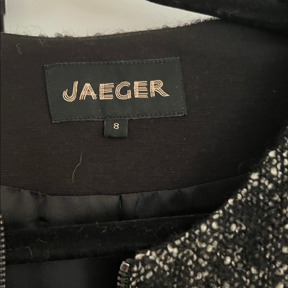 Jaeger Black Tweed Women's Blazer - Picture 3 of 8